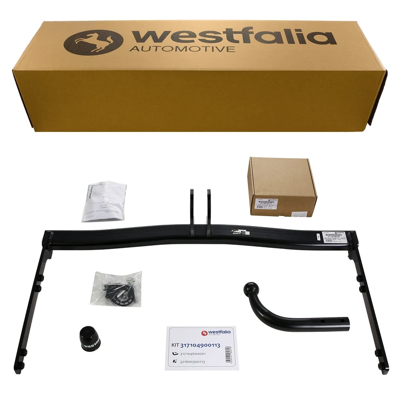 Westfalia Fixed Towbar for Skoda Superb Saloon/Estate II (06/08-05/15) and Skoda Octavia Saloon/Estate II (01/05-12/13) - Includes 13-pin Vehicle-specific Wiring Kit