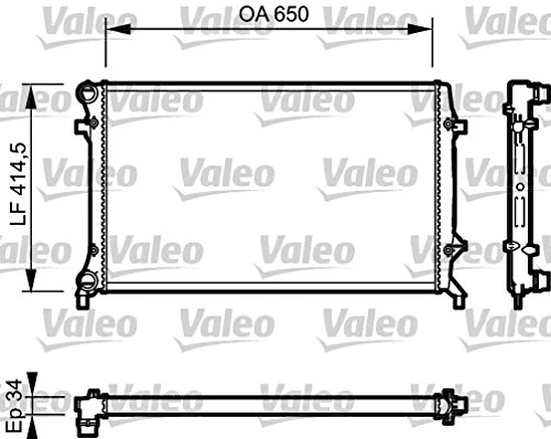 Valeo Service 735120 Radiator - Image 1