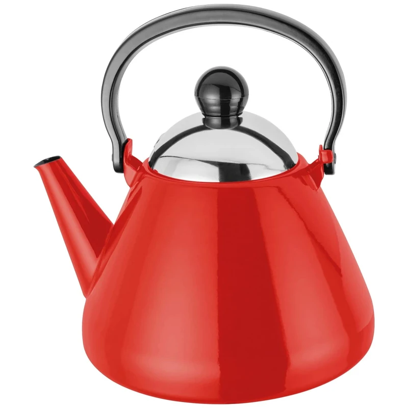 Judge Induction, Stove Top Kettle, 1.5L, Enamel, Red - Image 1