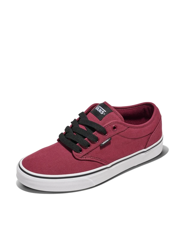Vans Men's Atwood Sneakers Oxblood and White 43