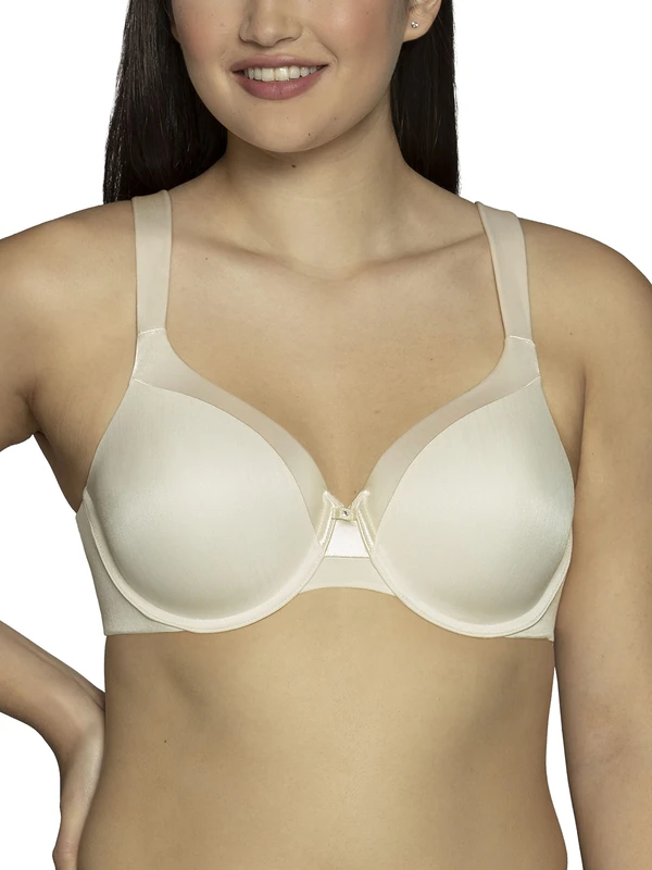 Vanity Fair Women's Illumination ZonedIn Support Full Figure Underwire Bra 76338, Sweet Cream, 40DD