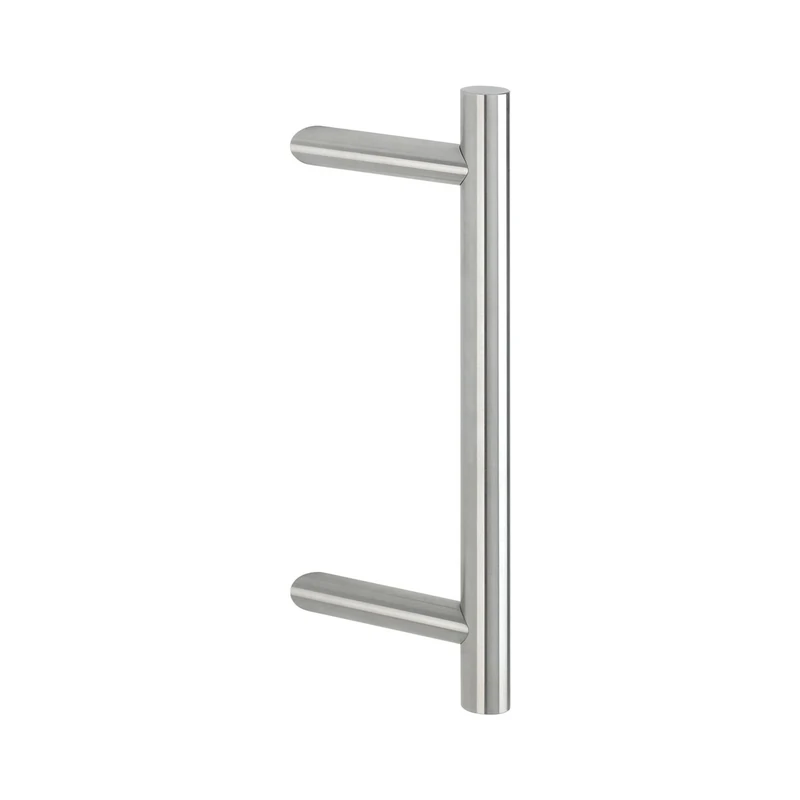 Hoppe E5011 Stainless Steel Matt, Design: Straight, Rod Handle Shock House Door Pull Handle, 2011598