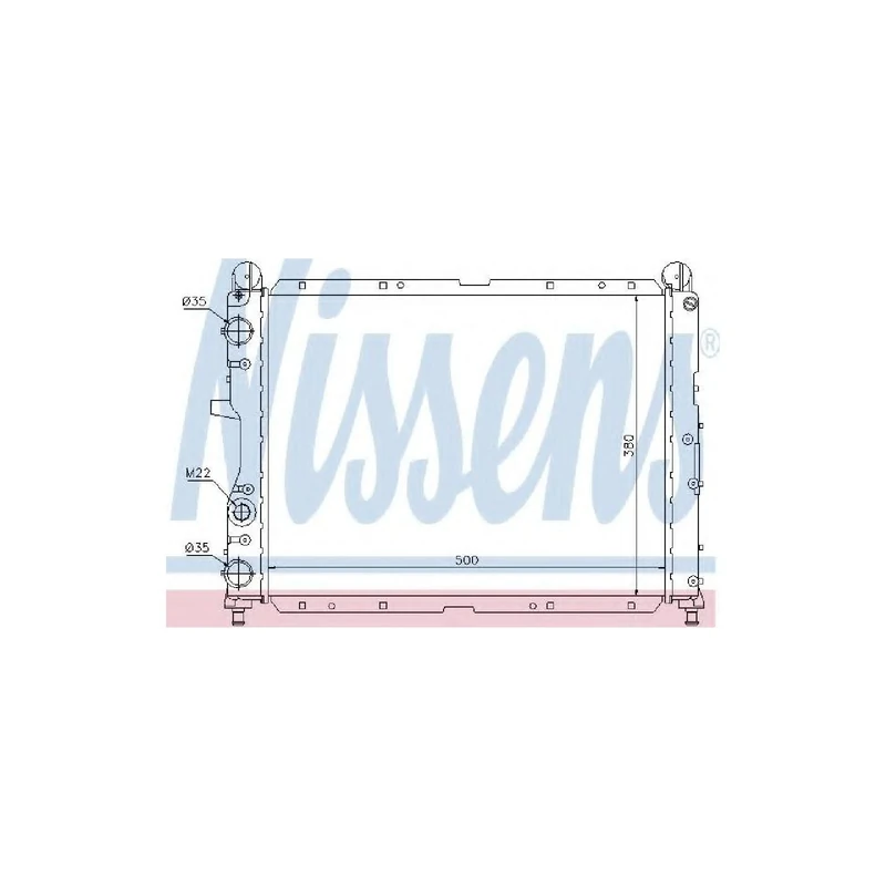 Nissens 60024 Radiator, engine cooling