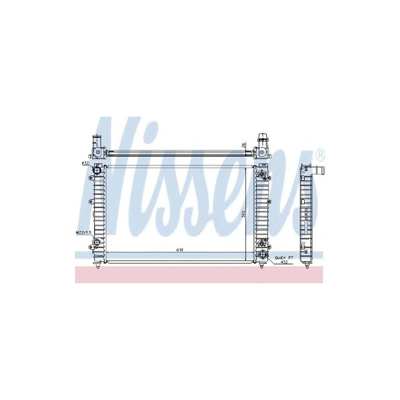 Nissens 60493A Radiator, engine cooling