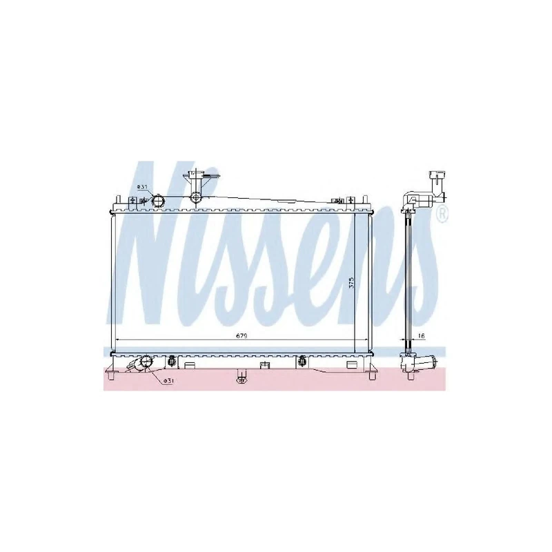 Nissens 62463A Radiator, engine cooling