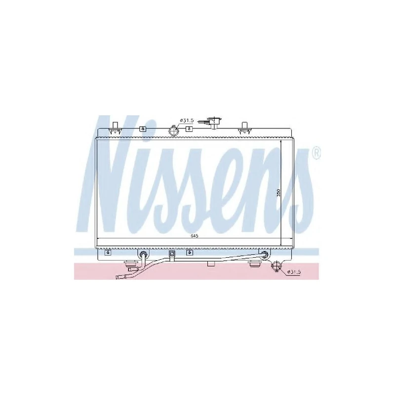 Nissens 66663 Radiator, engine cooling