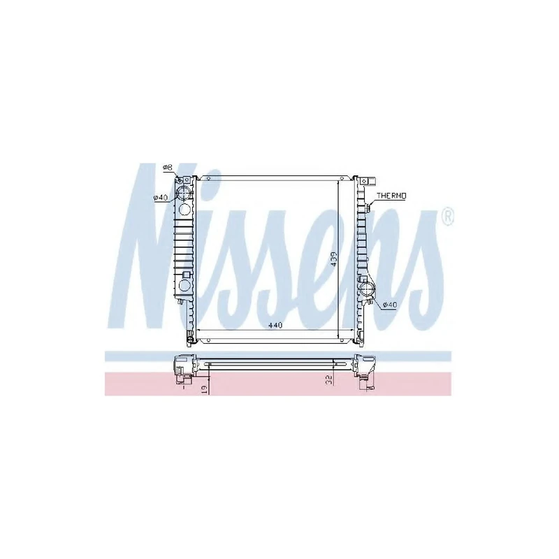 Nissens 60635A Radiator, engine cooling