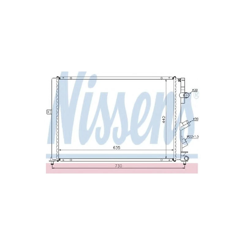 Nissens 63841 Radiator, engine cooling