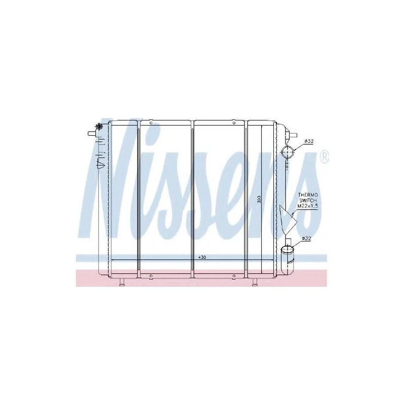 Nissens 63898 Radiator, engine cooling