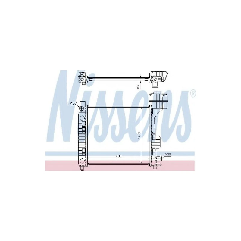 Nissens 62663 Radiator, engine cooling