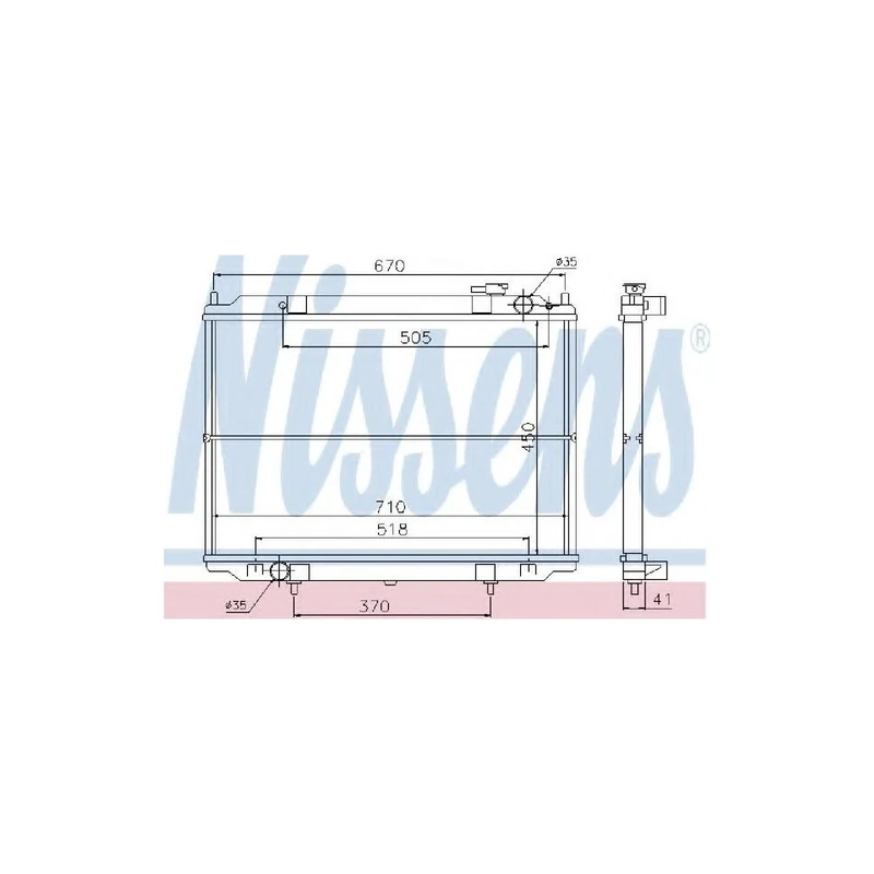 Nissens 67356 Radiator, engine cooling