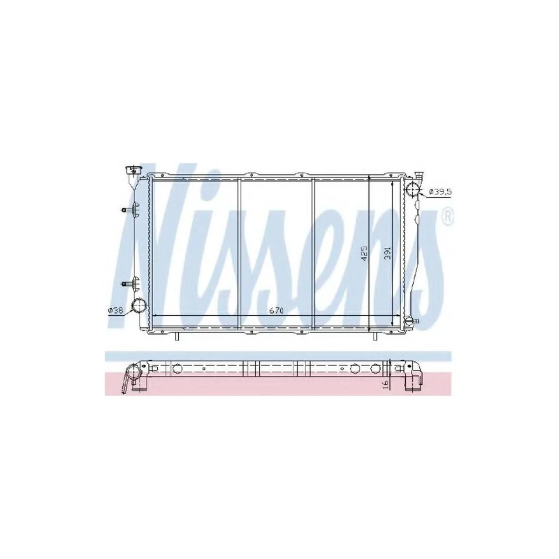 Nissens 67702 Radiator, engine cooling