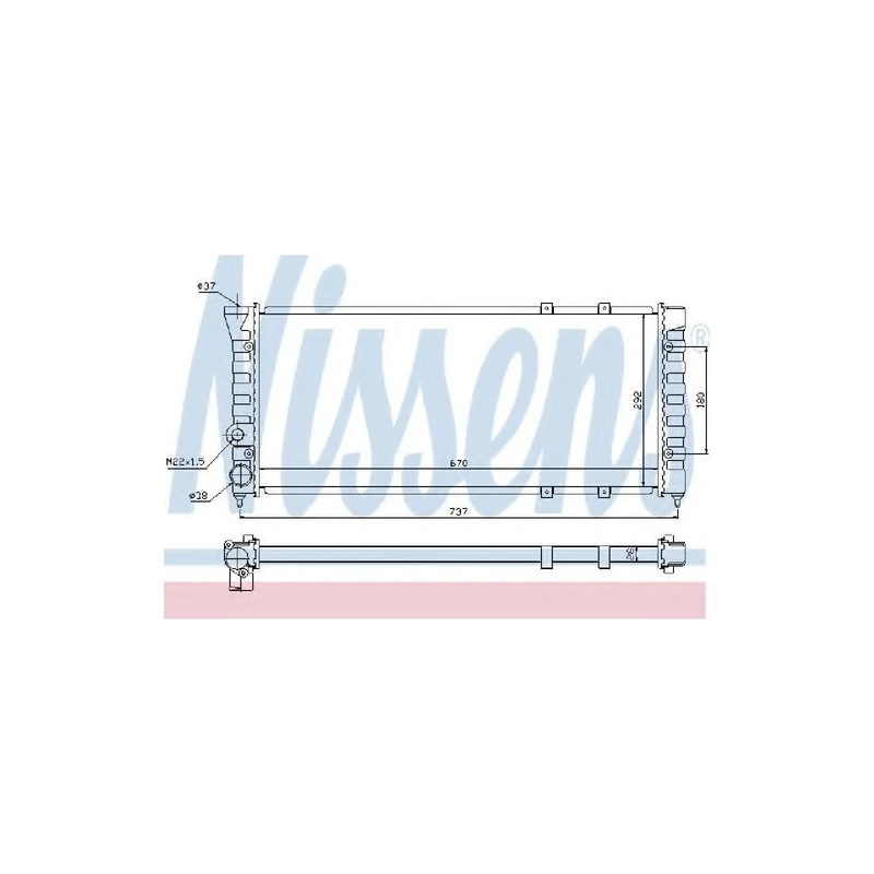 Nissens 67900 Radiator, engine cooling