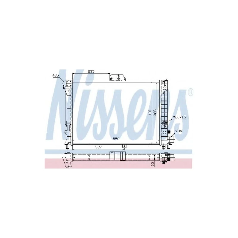 Nissens 64046 Radiator, engine cooling