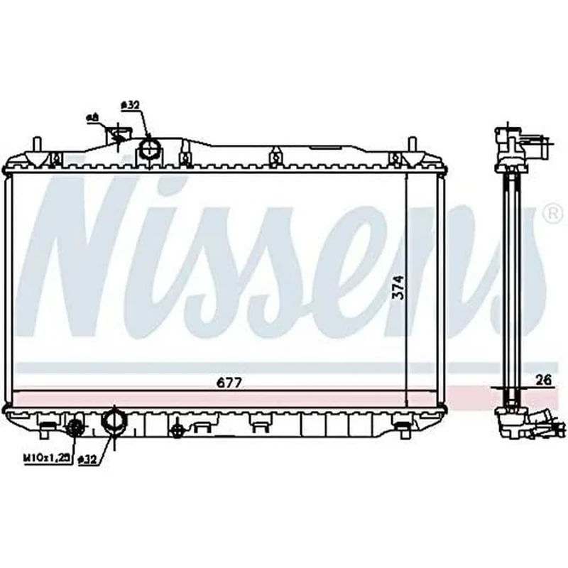 Nissens 68134A Radiator, engine cooling