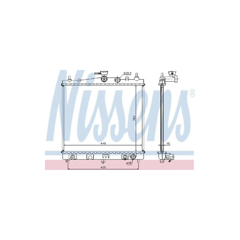 Nissens 68700A Radiator, engine cooling