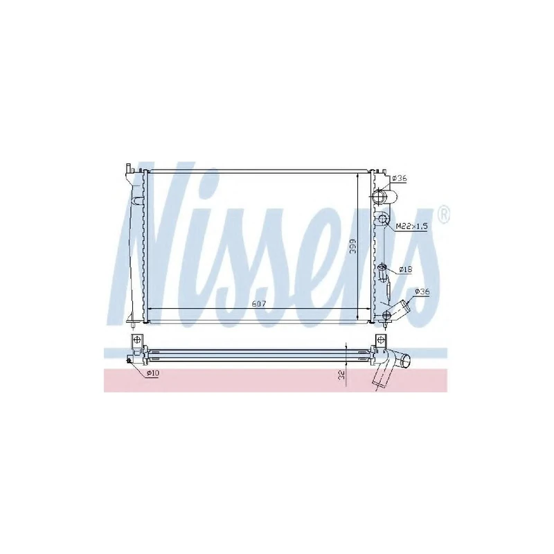 Nissens 61302A Radiator, engine cooling