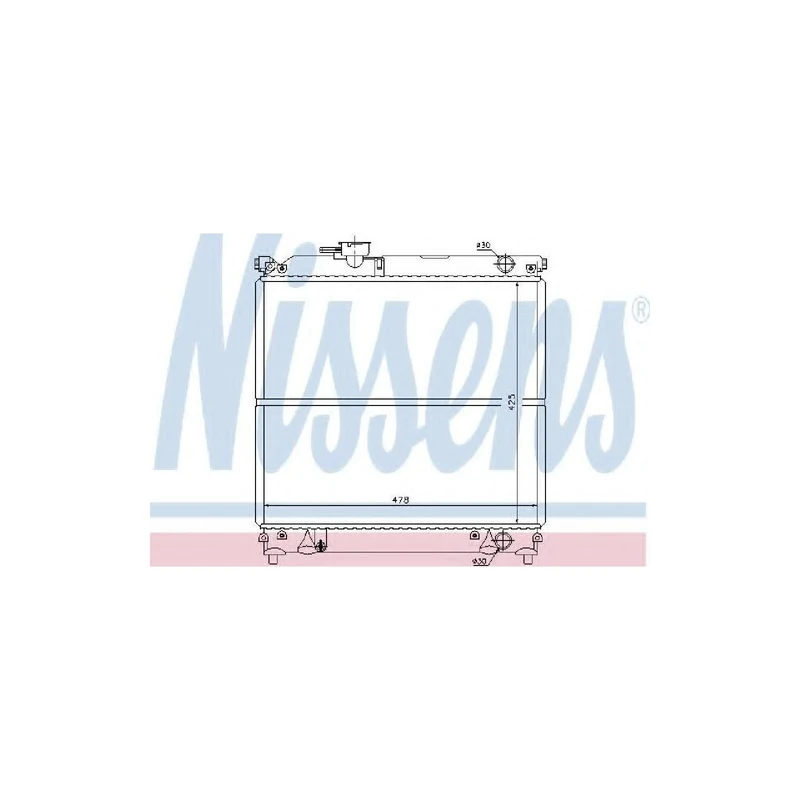 Nissens 64181 Radiator, engine cooling