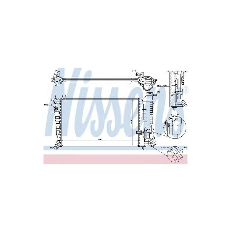 Nissens 61329A Radiator, engine cooling