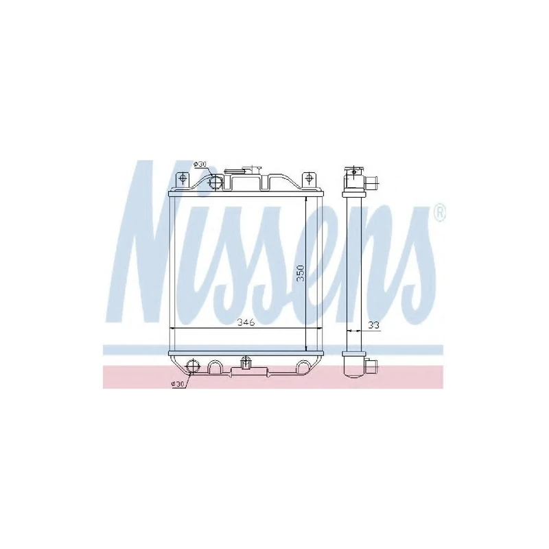 Nissens 64183 Radiator, engine cooling