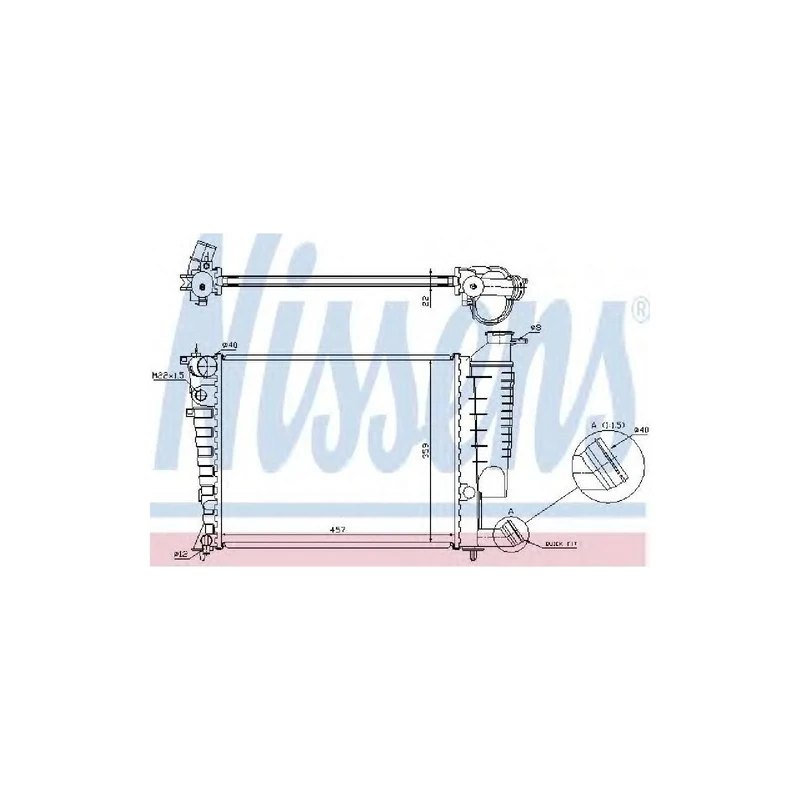 Nissens 61335A Radiator, engine cooling