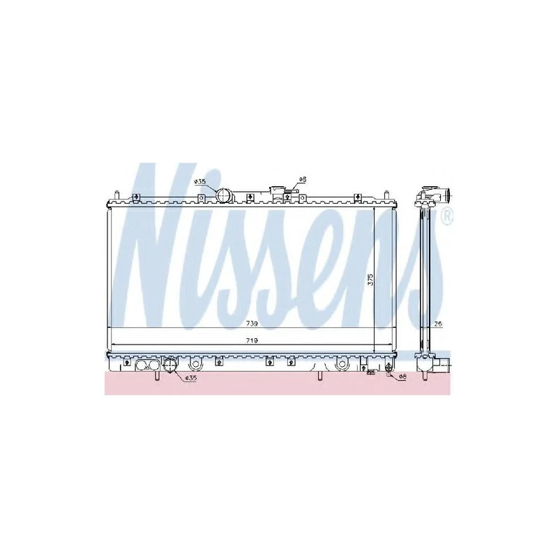 Nissens 62868A Radiator, engine cooling