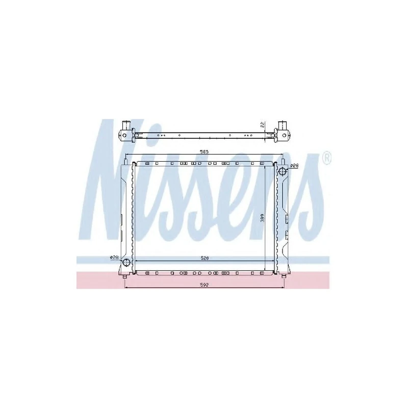 Nissens 642161 Radiator, engine cooling