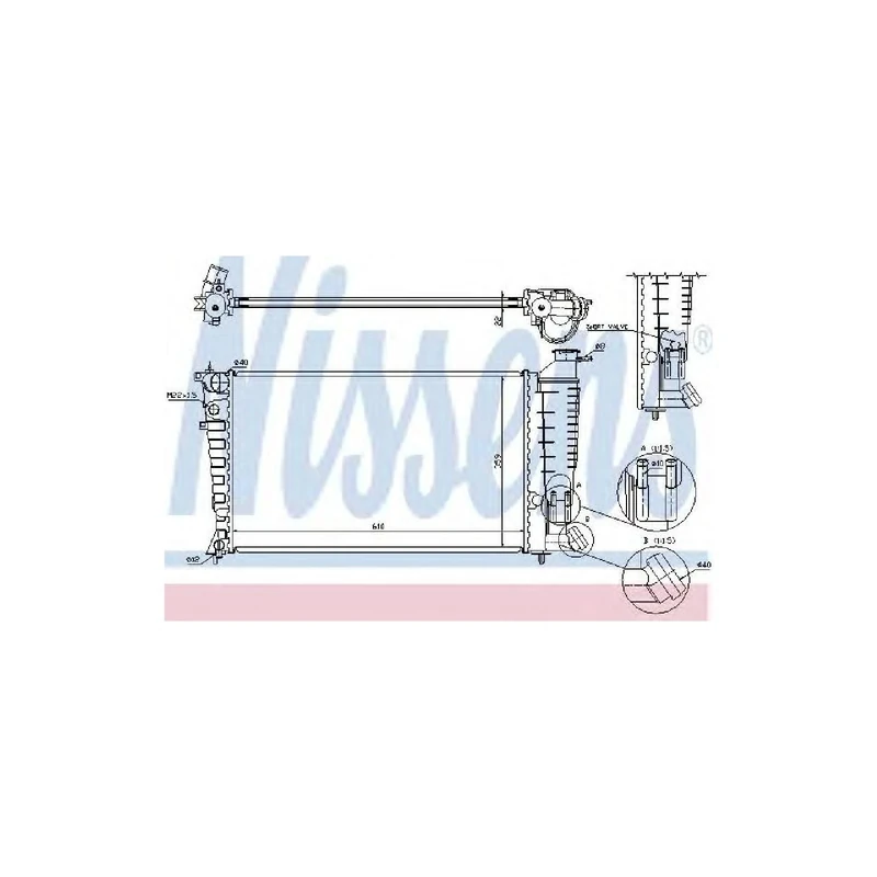Nissens 61382A Radiator, engine cooling