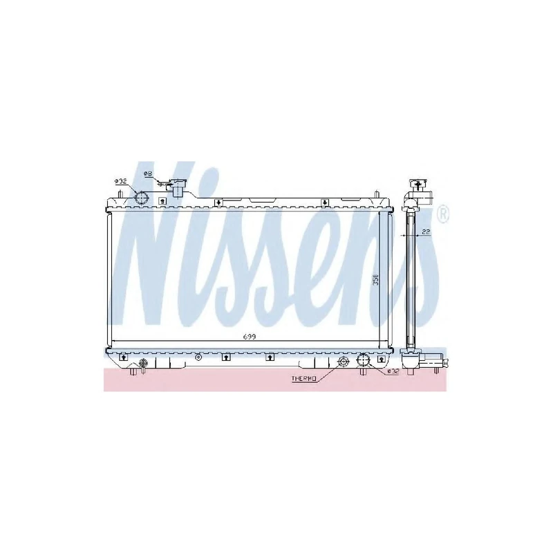 Nissens 64629A Radiator, engine cooling