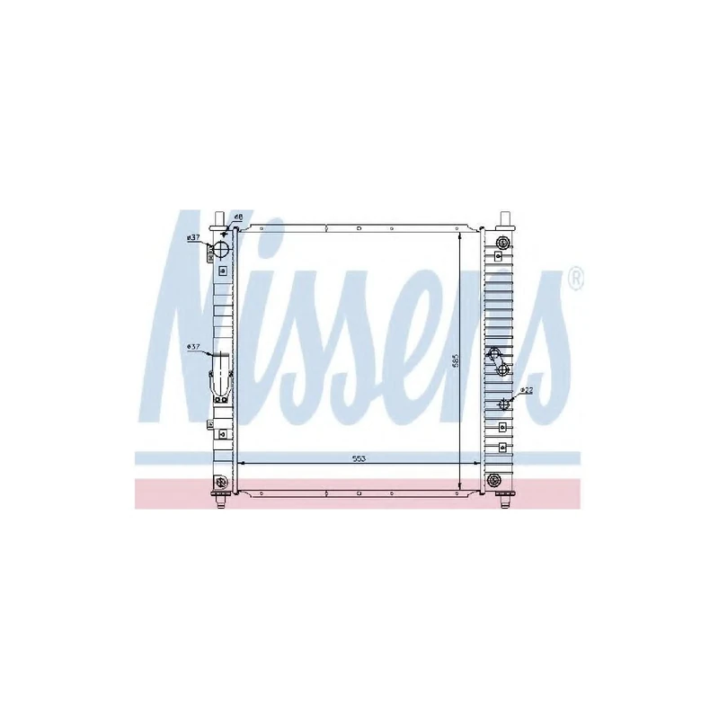 Nissens 61643 Radiator, engine cooling