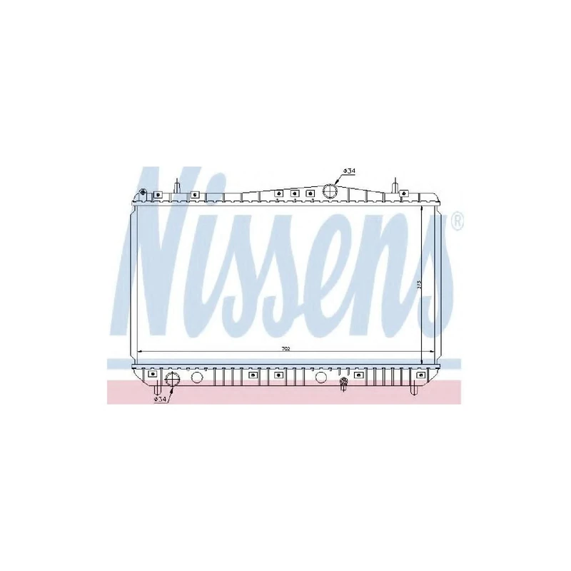 Nissens 61664 Radiator, engine cooling