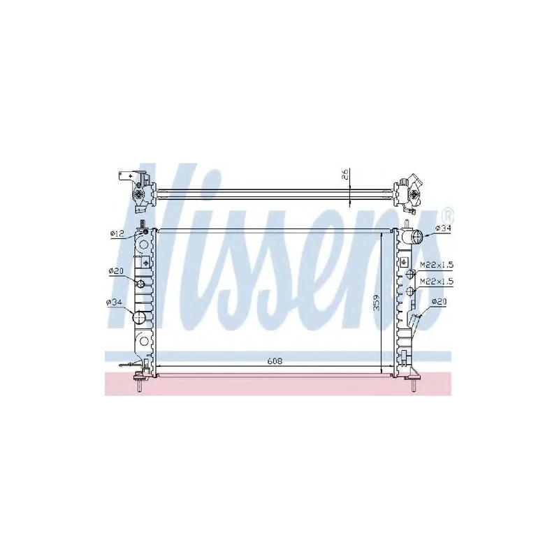 Nissens 63013A Radiator, engine cooling