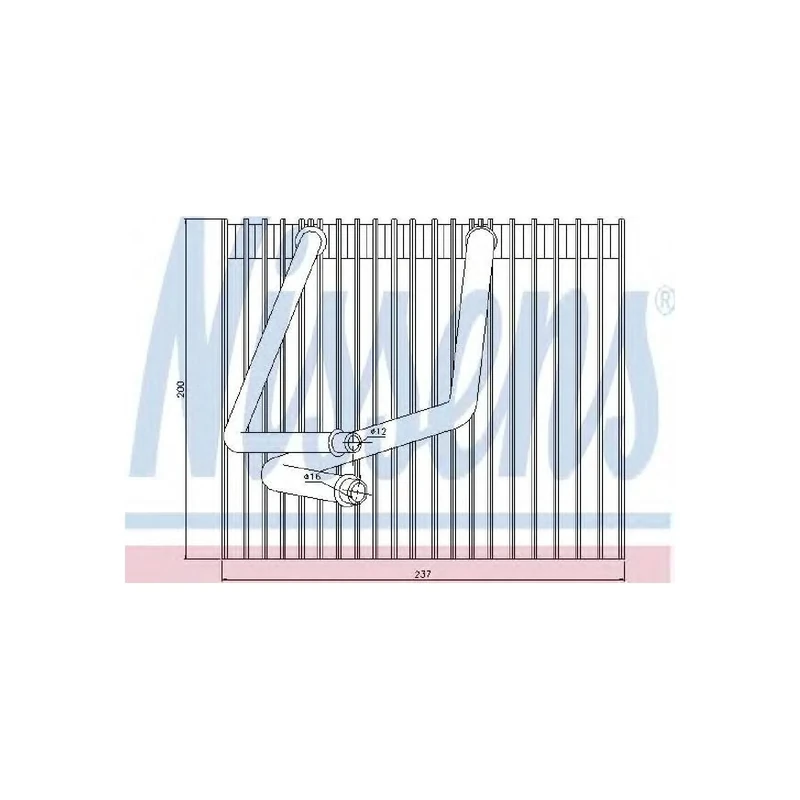 Nissens 92270 Evaporator, air conditioning