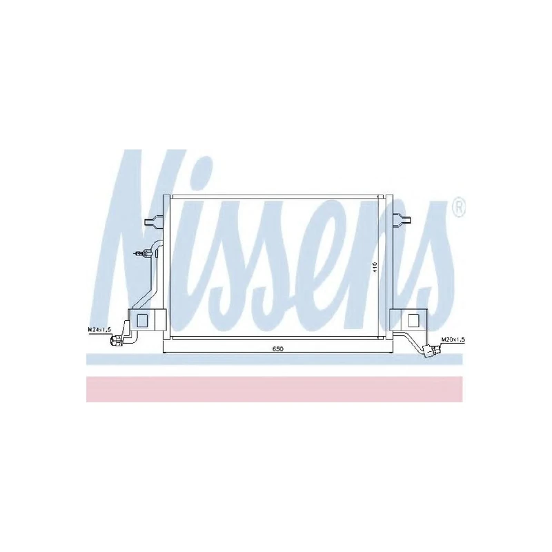 Nissens 940002 Condenser, air conditioning