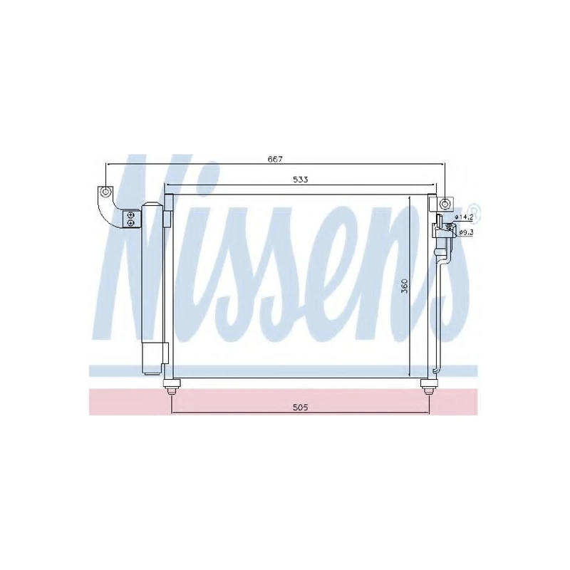 Nissens 940003 Condenser, air conditioning