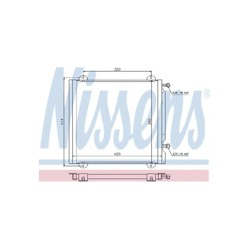 Nissens 940026 Condenser, air conditioning