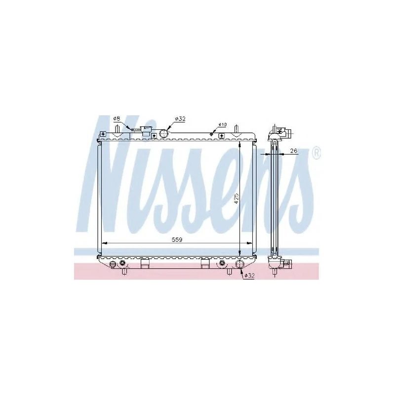 Nissens 61741A Radiator, engine cooling