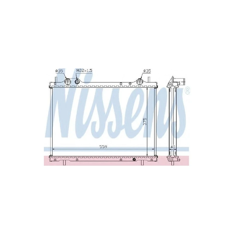 Nissens 61792A Radiator, engine cooling