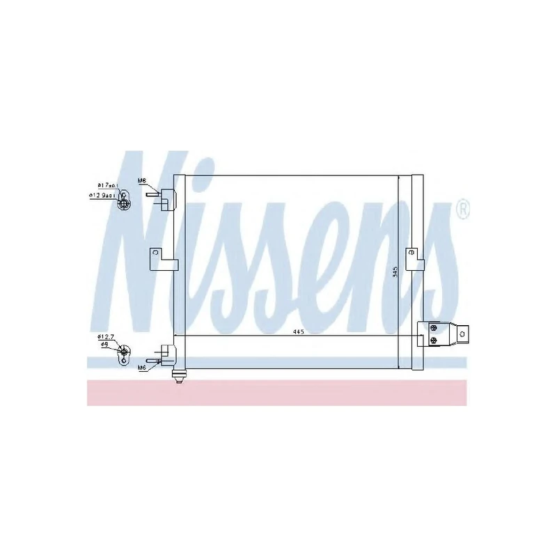 Nissens 94036 Condenser, air conditioning
