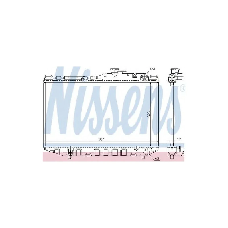 Nissens 64830 Radiator, engine cooling