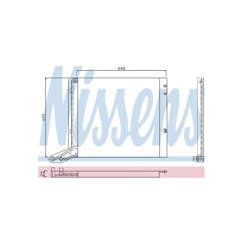 Nissens 94113 Condenser, air conditioning