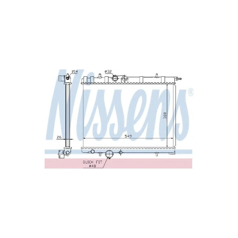 Nissens 63697 Radiator, engine cooling