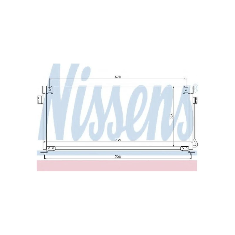 Nissens 94507 Condenser, air conditioning