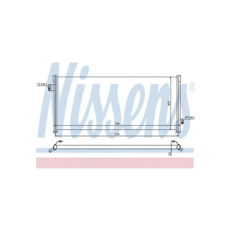 Nissens 94509 Condenser, air conditioning
