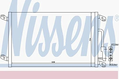 Nissens 94564 Condenser, air conditioning