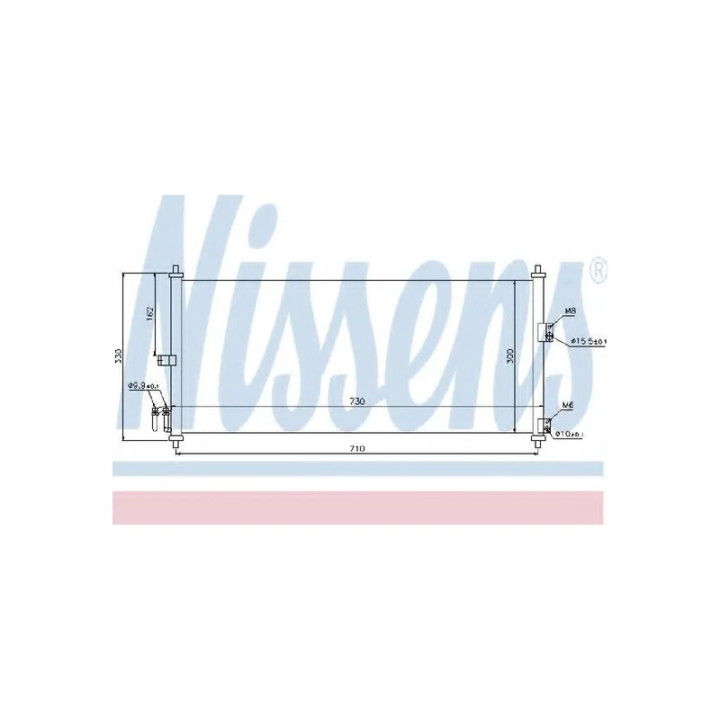 Nissens 94616 Condenser, air conditioning