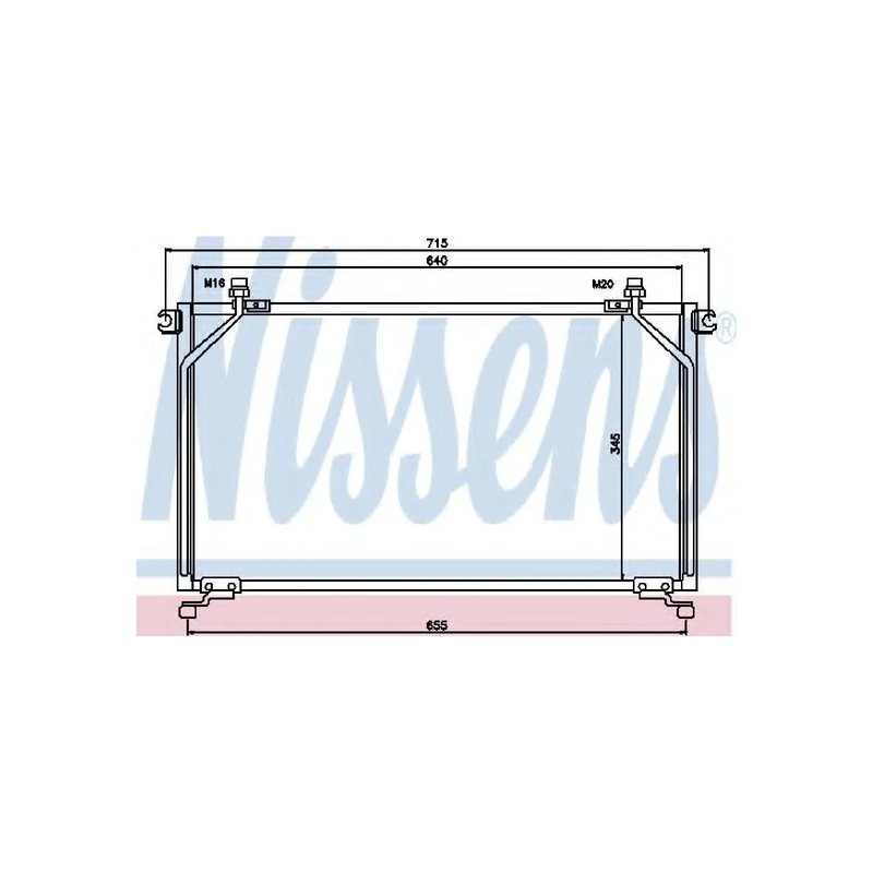 Nissens 94863 Condenser, air conditioning