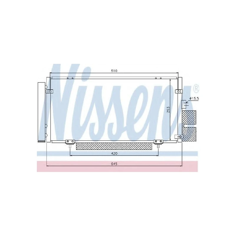 Nissens 94885 Condenser, air conditioning