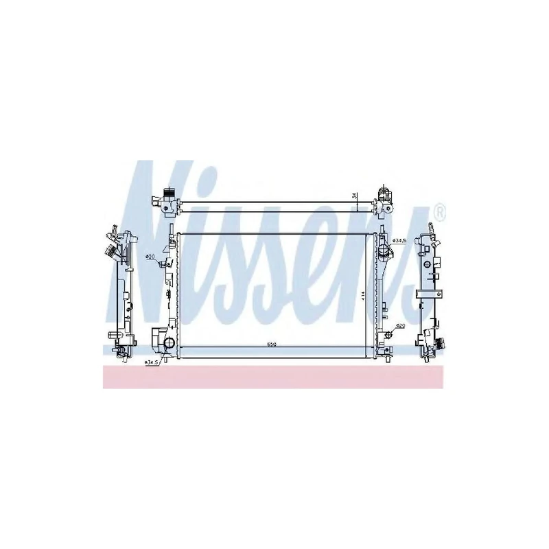 Nissens 630742 Radiator, engine cooling