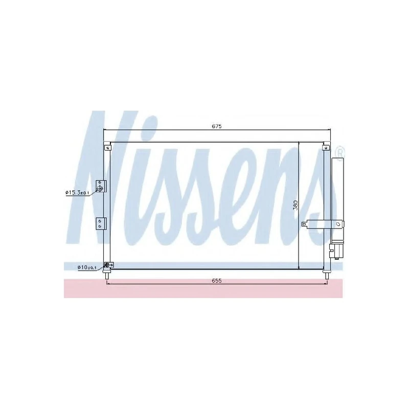 Nissens 940197 Condenser, air conditioning